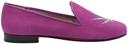 Kardinale Pink Suede Slip On W/Leaf Design