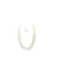 Perfect Holiday Gift Cultured Pearl Endless Necklace and 14k Earrings 5-6mm 48"