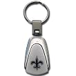 New Orleans Saints Laser Etched Tear Drop Keychain