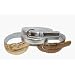 Womens Metallic Leather Dress Skinny Belt In Many Colors
