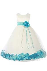 Sleeveless Satin/Tulle Tea Length  Dress With a Sash 