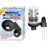 Sinus Rinse Black Dry Dock Stand - 2 #6 x 3/4"" screws, 2 drywall anchors, 2 double sided tape, 2 suction cups,(NeilMed)