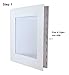 Golden State Art, Pack of 25 Self-Assemble Cardboard Paper Frames, 11x14 Slip in Mats for 8x10 Photo, Includes Clear Bags (White)