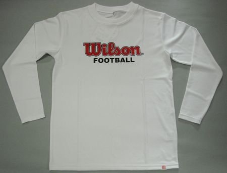 n(ウィルソン)长袖デザインTシャツ白色OTA1