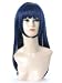 FENGSHANG Naruto Hyuuga Hinata Long Cosplay Wigs 31 Inches Blue
