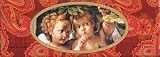 Saponificio Artigianale Fiorentino Red Paisley Secret Cherubs Soap Set From Italy