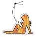 Sexy Girl Review Mirror Ornament-Mudflap Girl