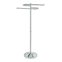 Gatco 1505 Floor Standing S Style Towel Holder, Chrome