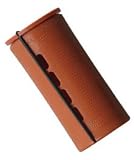 Jumbo Concave Perm Rods * Brown * 1 1/2 Diameter * 6 Rods Per Bag