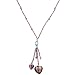 Purple Heart Beaded Murano Glass Necklaces