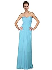 Sexy Chiffon Sweetheart Open-Back Lace Evening Dress/Bridesmaid Dress/Prom Dress/Wedding Party Dress 