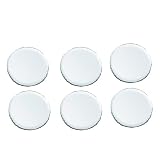 Biedermann & Sons 5 inch Round-Shaped Beveled Mirror Plates, Set of 6