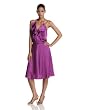 HALSTON HERITAGE Women's Front Ruffle Waist Dress