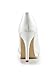 ElegantPark EP2015-PF Women's Closed Toe Platform High Heels Pumps Rhinestones Buckles Satin Evening Bridal Wedding Shoes