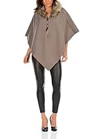 La Belle Parisienne Poncho Elisa (Taupe)