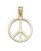 14k Peace Sign Pendant