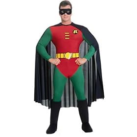 Robin Fancy Dress Costume - Adventures of Batman & Robin(TM) (adult size) - Medium