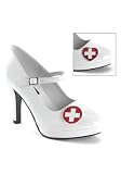 Mary Jane-Style Pump With Interchangeable Patches & 4 Inch Heel.