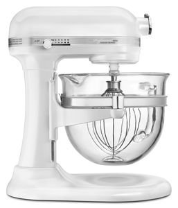 Professional 6500TM Design Series with Glass Bowl - Frosted Pearl White