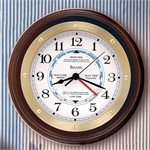 Bulova C3741 Southampton Mahogany Finish Maritime Clock