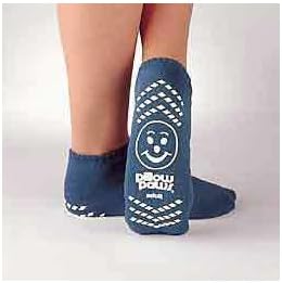 MCK48641208 - Principle Business Enterprises Slipper Socks Pillow Paws Large Teal Ankle High