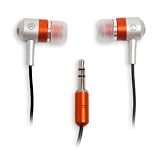 Ifrogz Earpollution Metal Drum Earbuds (Orange/White)