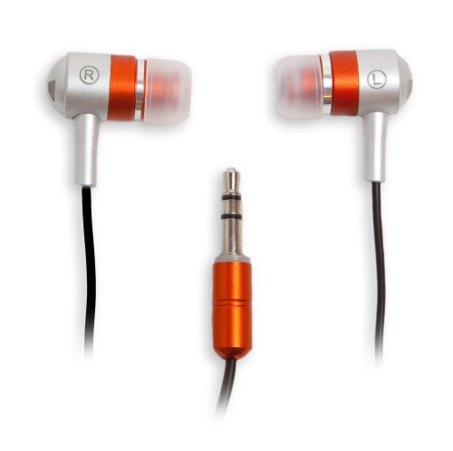 Ifrogz Earpollution Metal Drum Earbuds (Orange/White)
