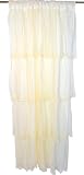 Tadpoles Multi Layer Tulle Curtain Panel, Ivory