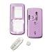 Sony Ericsson W810i W810 Snap-On Solid Lilac Crystal Case Cover with Removable Swivel Belt Clip