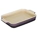 Le Creuset Stoneware 12-1/2-by-9-1/2-Inch Rectangular Baking Dish, Cassis