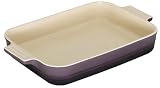 Le Creuset Stoneware Rectangular Dish, Cassis, 26 cm