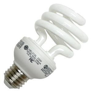 GE Compact Fluorescent Spiral 20 Watts