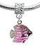 Lovely 3D Silver plated Fish charm - fits pandora & troll bracelets - hand polished and hand finishe