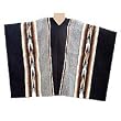 Alpaca wool poncho, 'Hualhuas Night'