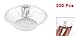 Uxcell 158 Kitchen Baking Circular Egg Tart Tins Cake Cups 240 Pcs Silver Tone (Pack of 40)