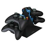 Xbox 360, Elite, Slim Power Pyramid Charger - Charging and Storage Dock for Game Controllers - Black (Special Promo)