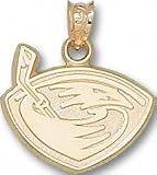 Atlanta Thrashers Solid 14K Gold Logo 5/8'' Pendant