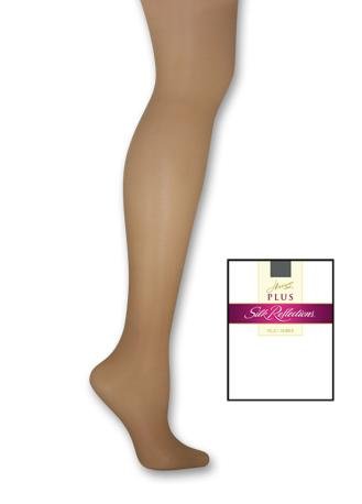 Hanes Hosiery Plus Size Silk Reflections Sheer Control Top Enhanced Toe Pantyhose 00p16