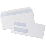 1000 Quickbooks Double Window Security Check Envelopes - Designed for Checks