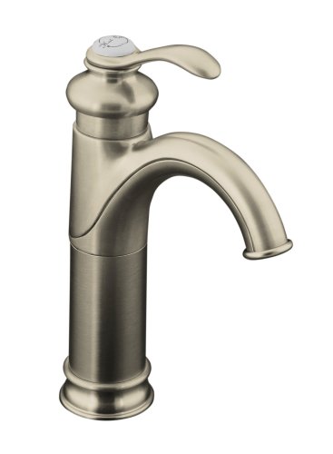 KOHLER K-12183-BN Fairfax Tall, Single Control Lavatory Faucet, Vibrant Brushed Nickel