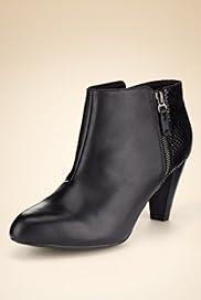Footglove Fashion Leather Wide Fit Zip Boots