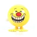 Wind Up Jumping Toy Yellow Faces