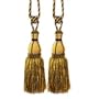 Pair of Gold and Black Alexandra Tassels