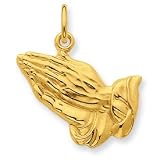 24k Gold-plated Sterling Praying Hands Charm