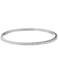 Sterling Silver Swarovski Zirconia Bangle Bracelet