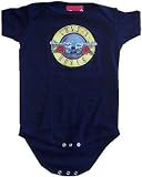 GUNS N ROSES - Bullet Logo - Black Onesie / Baby T-shirt
