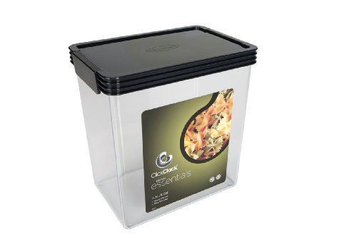 Clickclack Airtight Storer 4-1/2-Quart Container, Charcoal Lid