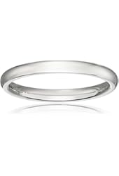 Women's 10k Gold Traditional Plain Wedding Band (2 mm)