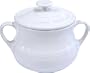 Le Creuset Stoneware 16-Ounce Covered Soup Bowls, Set of 2, White