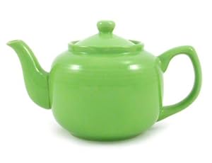 Amazon.com | Lime Green Classic 6 Cup Ceramic Teapot: Pot: Teapots